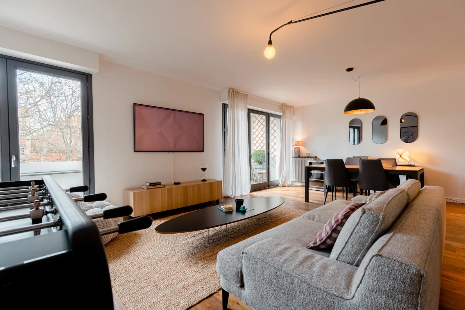 Salon dans Appartement d'architecte aux volumes spacieux et modernes - 0