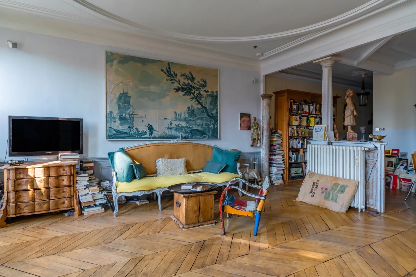 Meeting room in Bright apartment - garden and museum view - 1