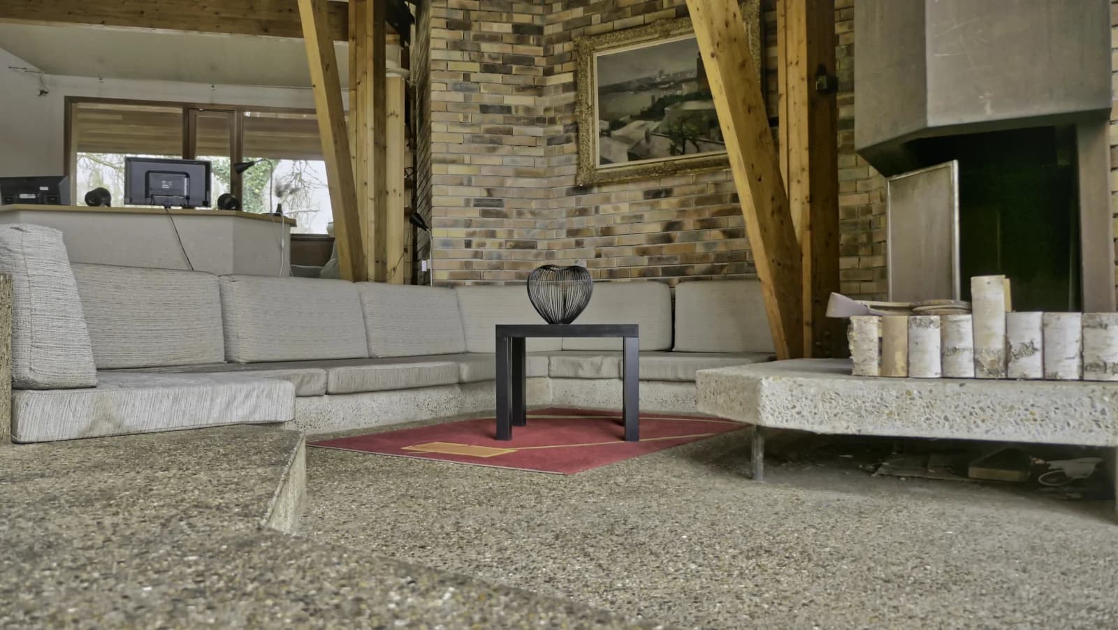 Living room in Architect-designed house - forêt de Fontainebleau - 1