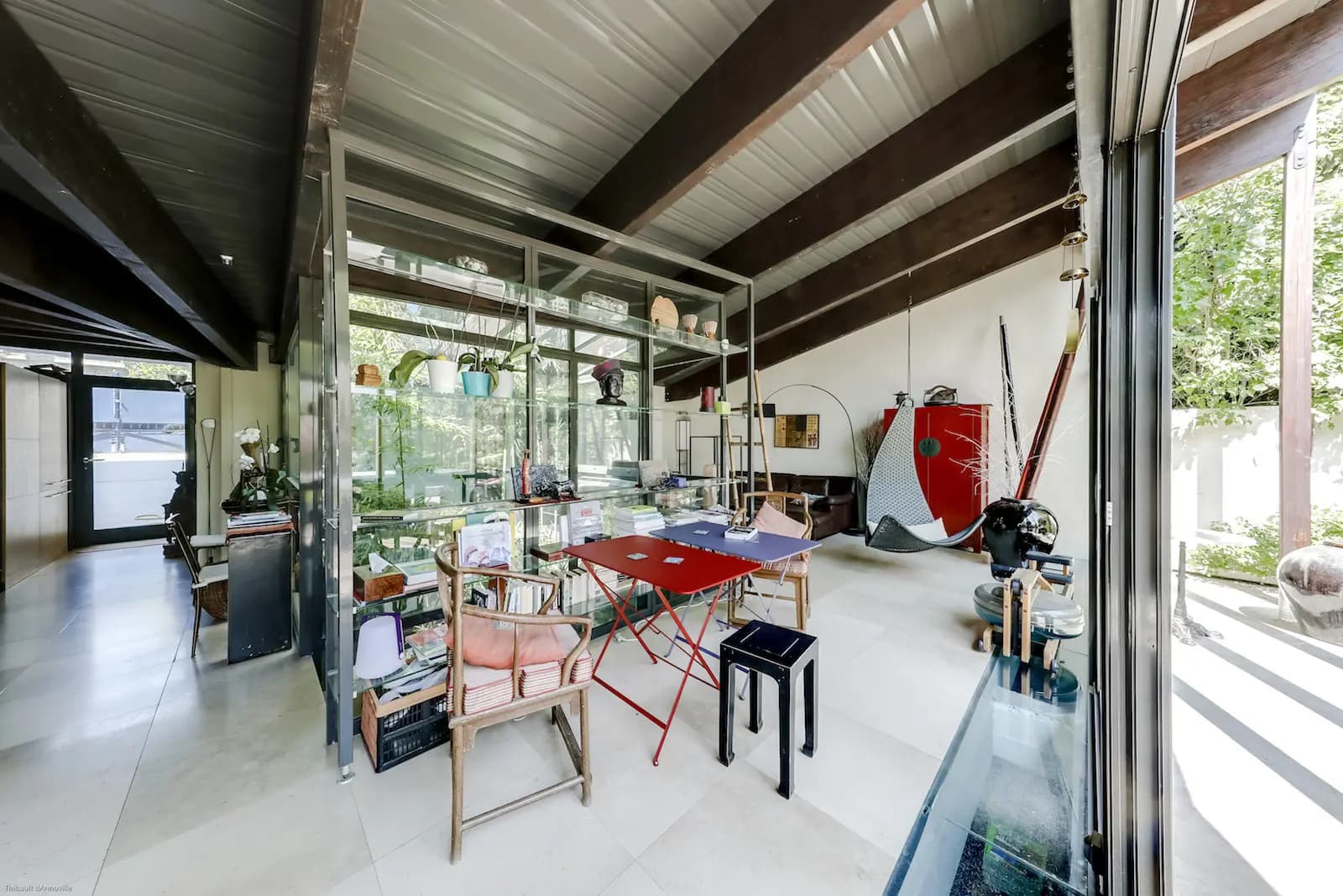 Salle de réunion dans Loft d'architecte, terrasse et jardin écologique - 1