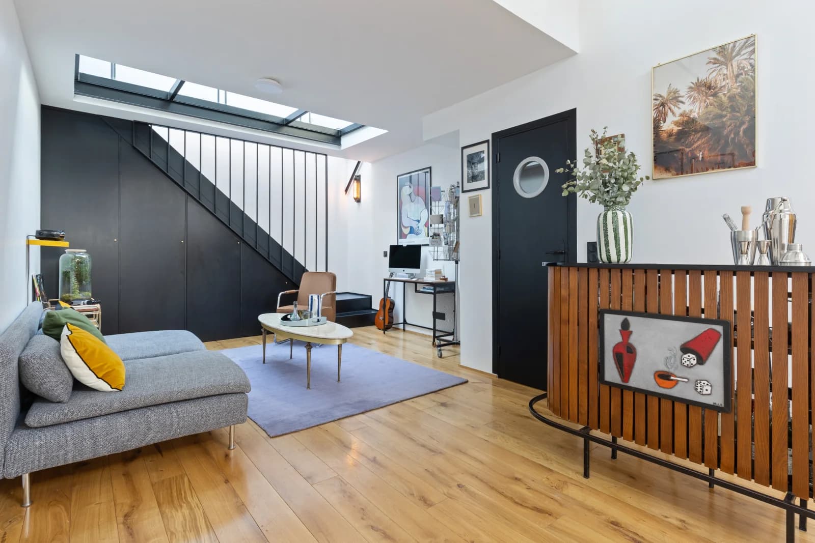 Living room in Spacious and bright loft/workshop - 1