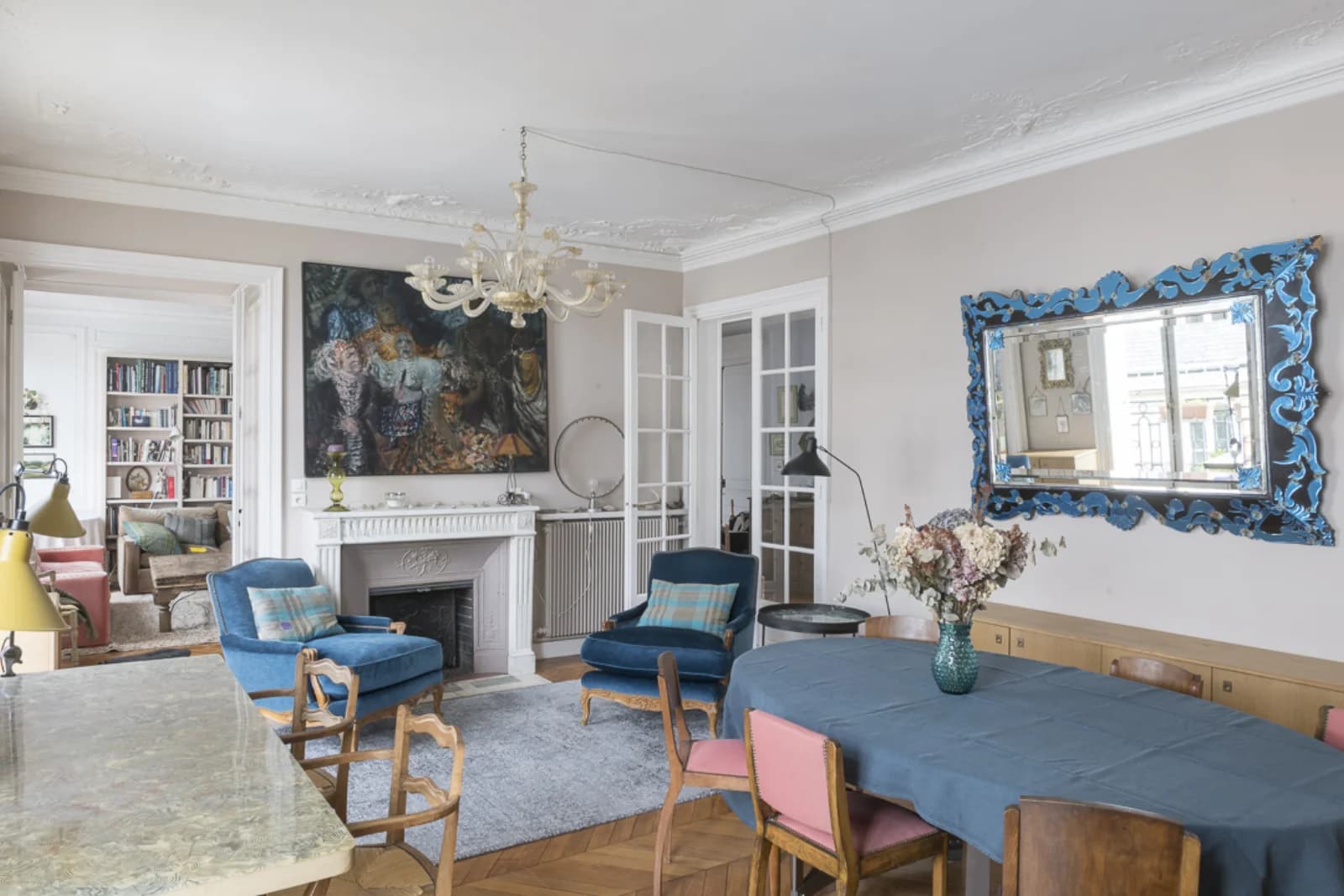 Salle de réunion dans Bel appartement 8 pièces, Rond-Point des Champs-Elysées - 1