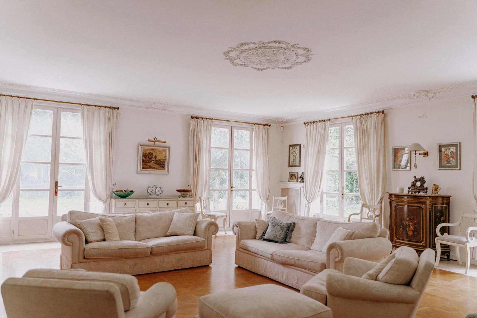 Salon dans Élégant manoir à seulement 20 minutes de Paris (Est) - 0
