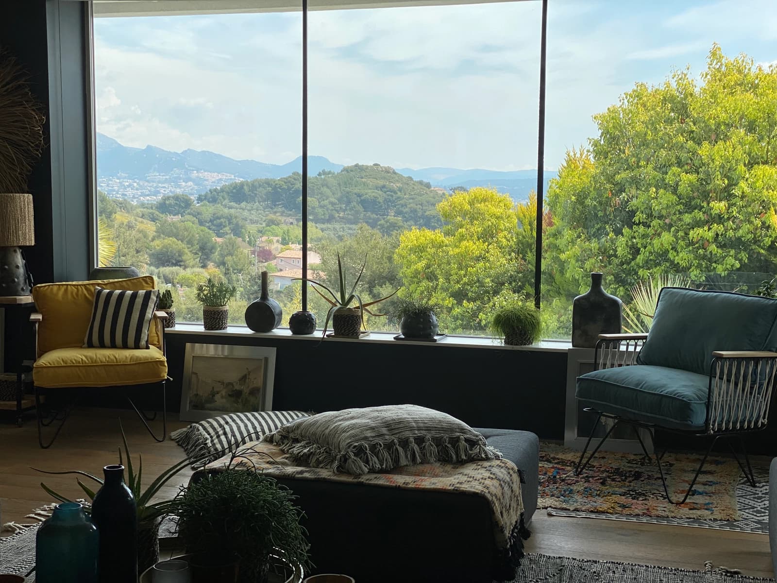 Salon dans Maison d'architecte avec une vue panoramique unique - 1