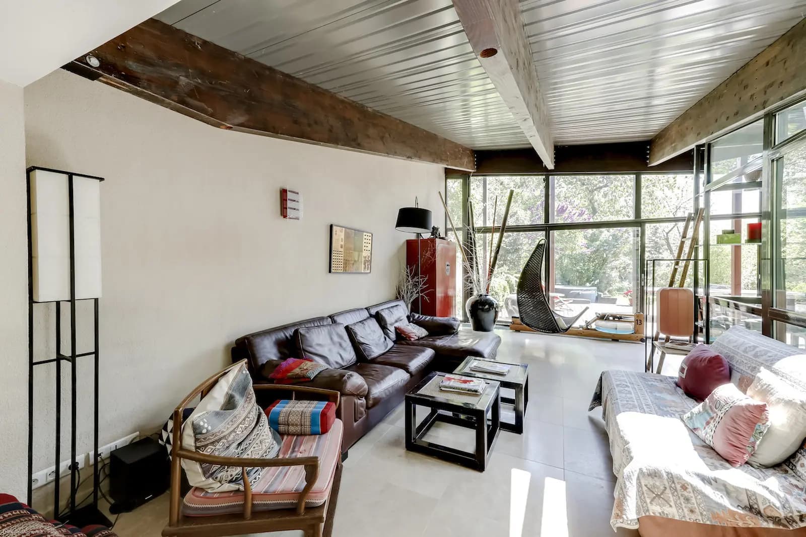 Loft d'architecte, terrasse et jardin écologique