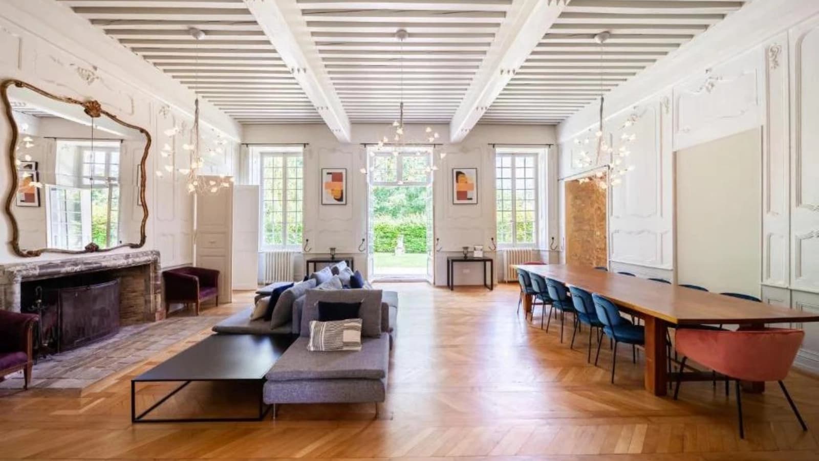 Salle de réunion dans Château avec jardin à la française et piscine privée - 1