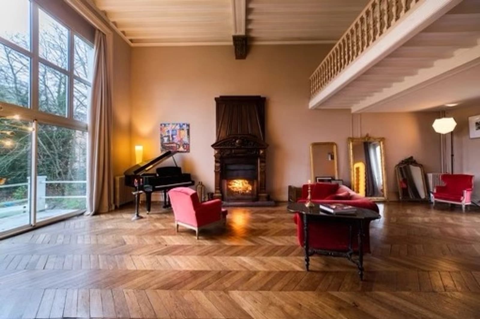 Living room in Maison Scène sur Seine by Charles Garnier - 1