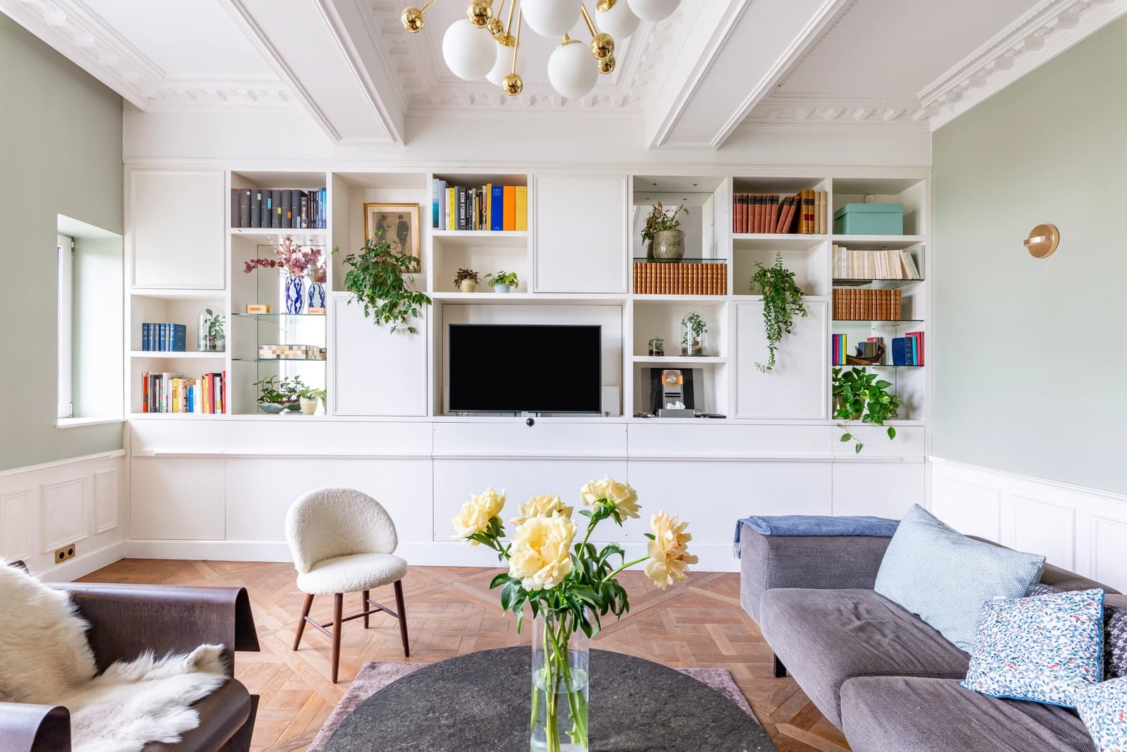 Living room in Île Saint-Louis - Splendid duplex Seine view - 1