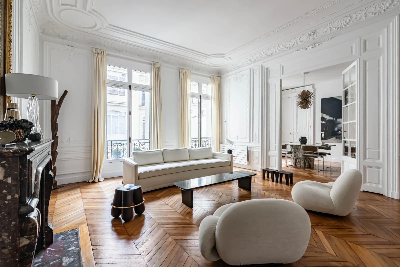 Appartement haussmannien avec verrière