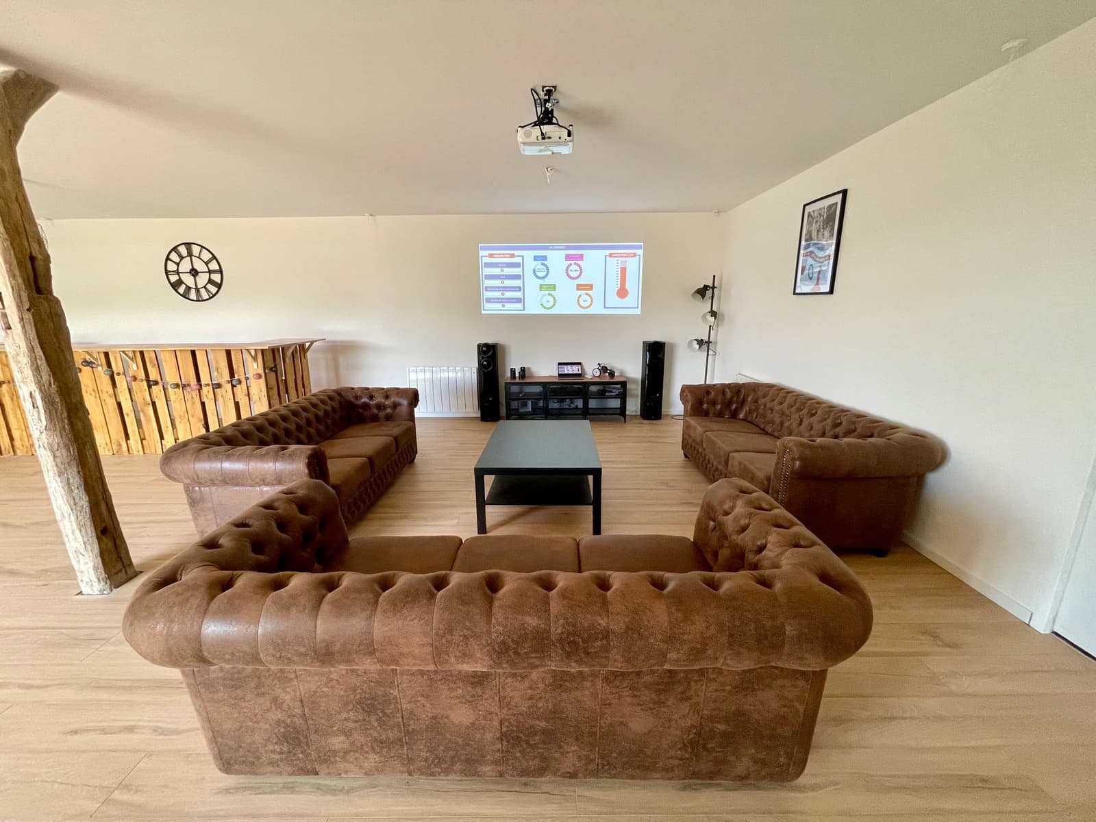 Living room in Country villa with private pool - 1