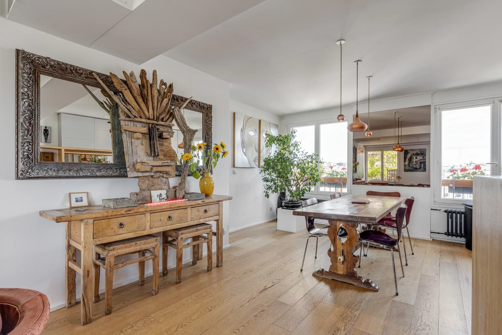 Salle de réunion dans Appartement avec jardin suspendu sur les toits de Paris - 1