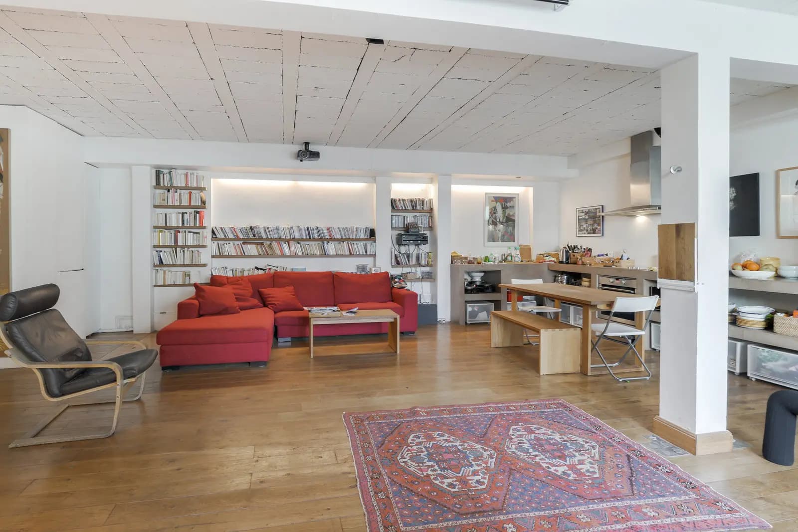 Living room in Cosy loft in Montreuil - 1
