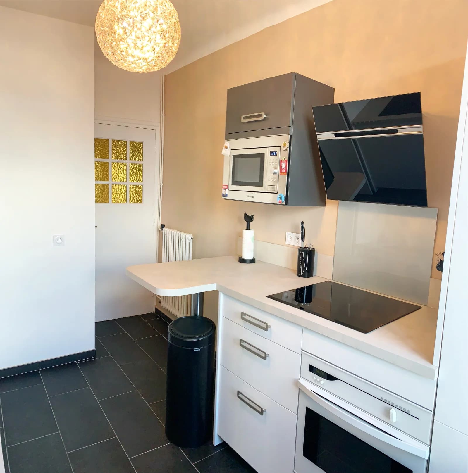 Kitchen in Living room in downtown apartment - 1