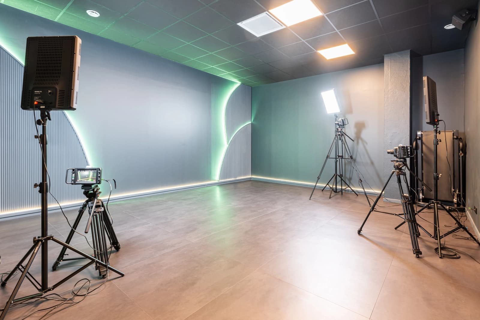 Studio pro pour enregistrements vidéo et podcasts