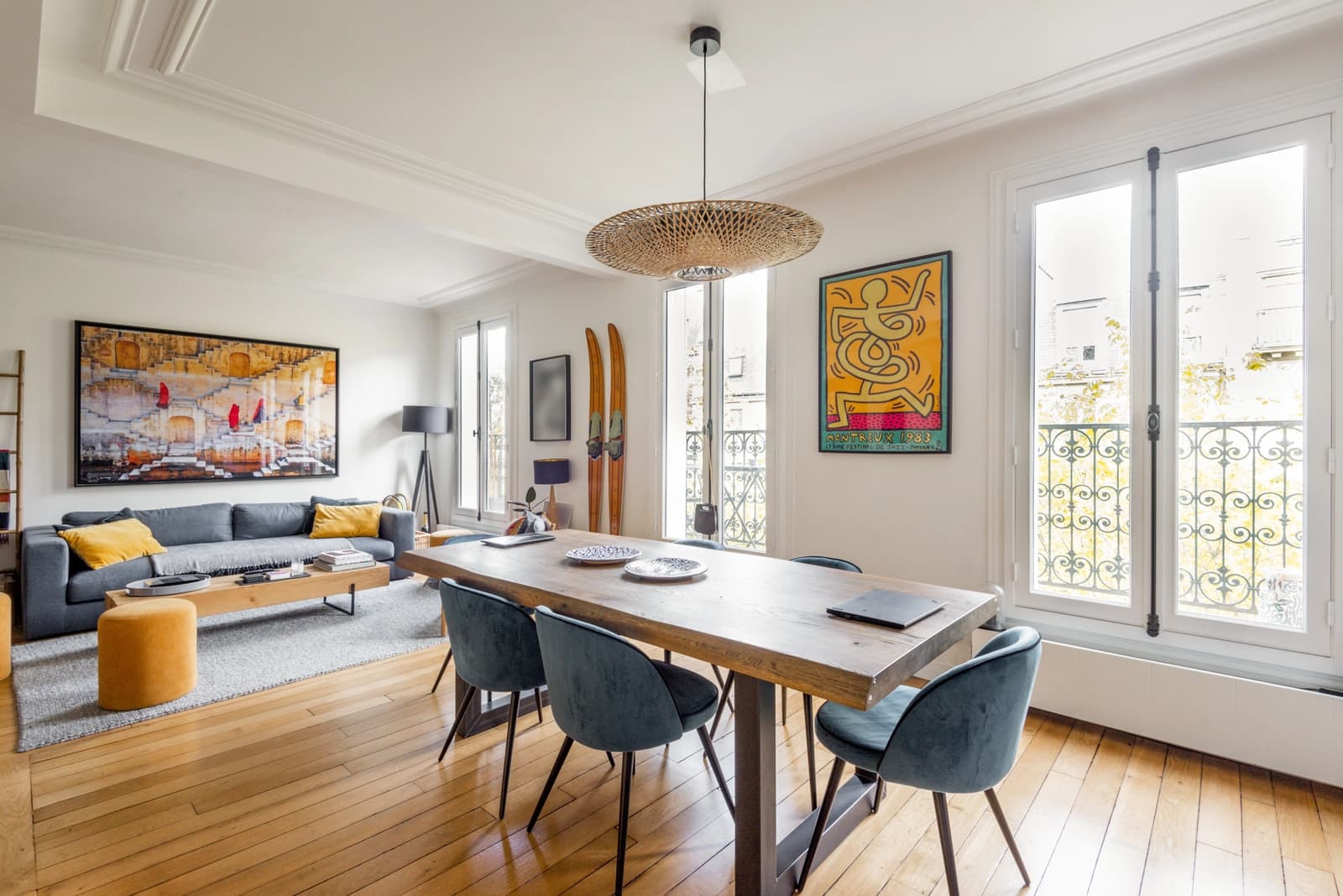 Salle de réunion dans Appartement Haussmannien d'une clarté exceptionnelle - 1