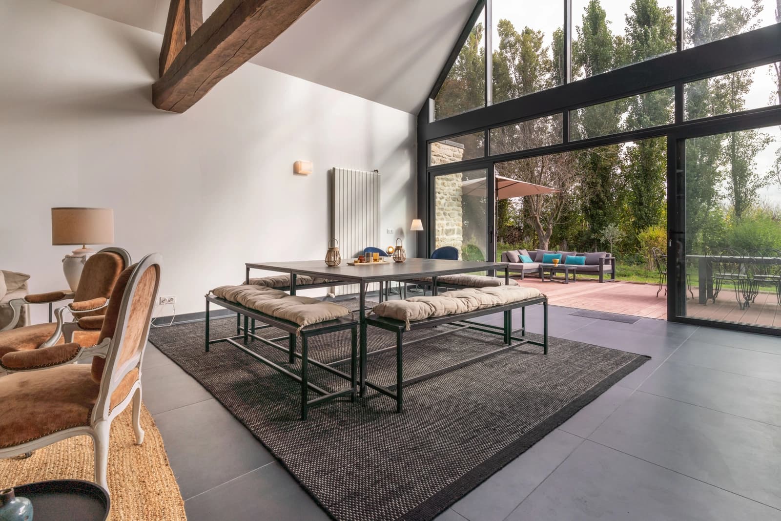 Salle de réunion dans Charme et ambiance cosy à la campagne, avec piscine - 0