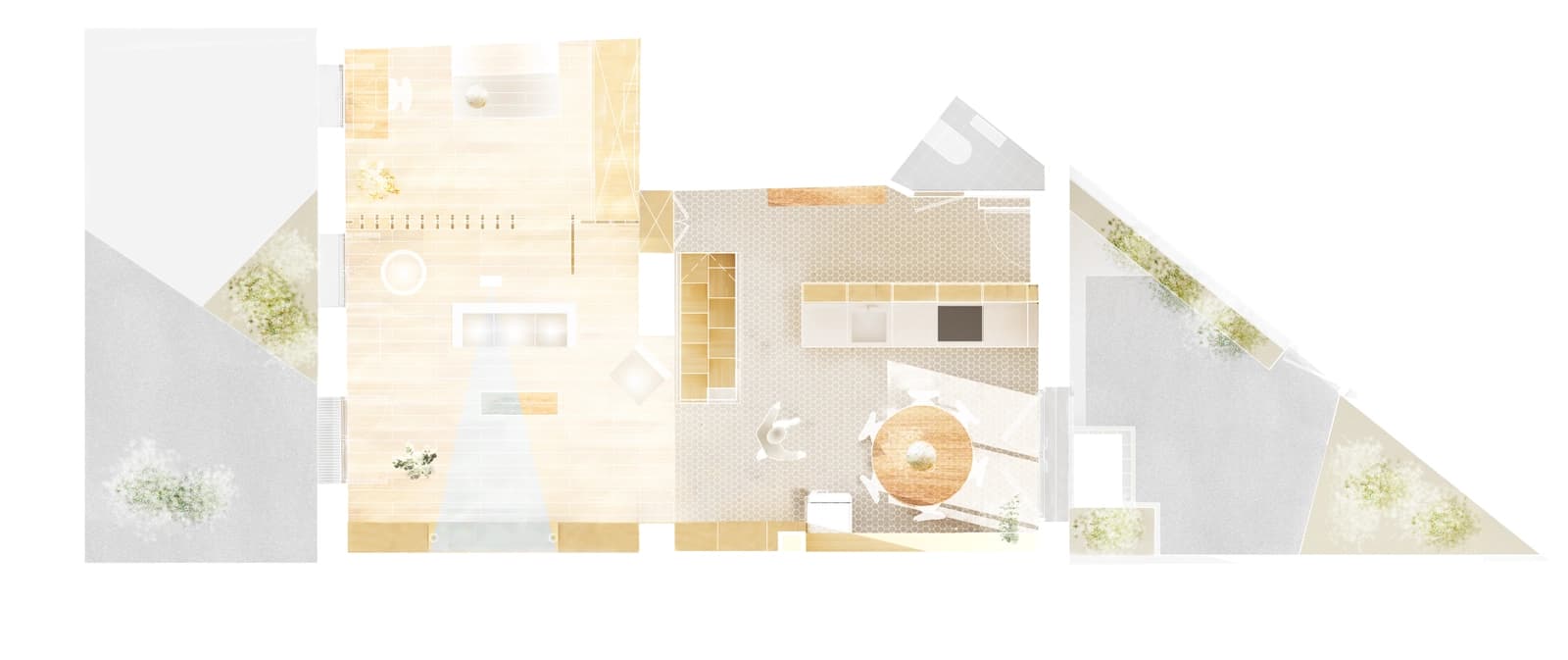 Salon dans Appartement conçu par un architecte, design unique - 1
