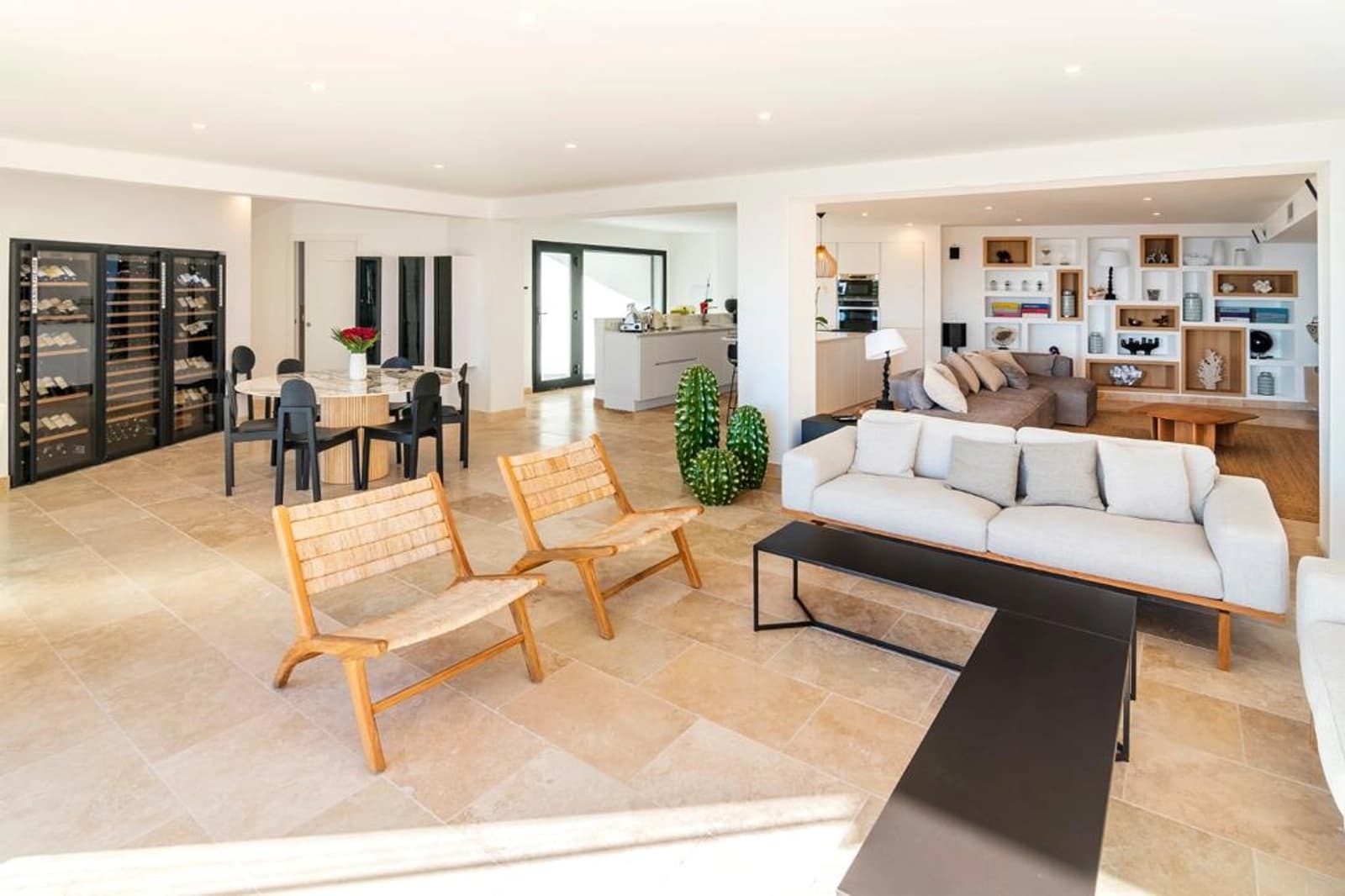 Salon dans Villa avec vue mer, piscine et jacuzzi relaxant - 1