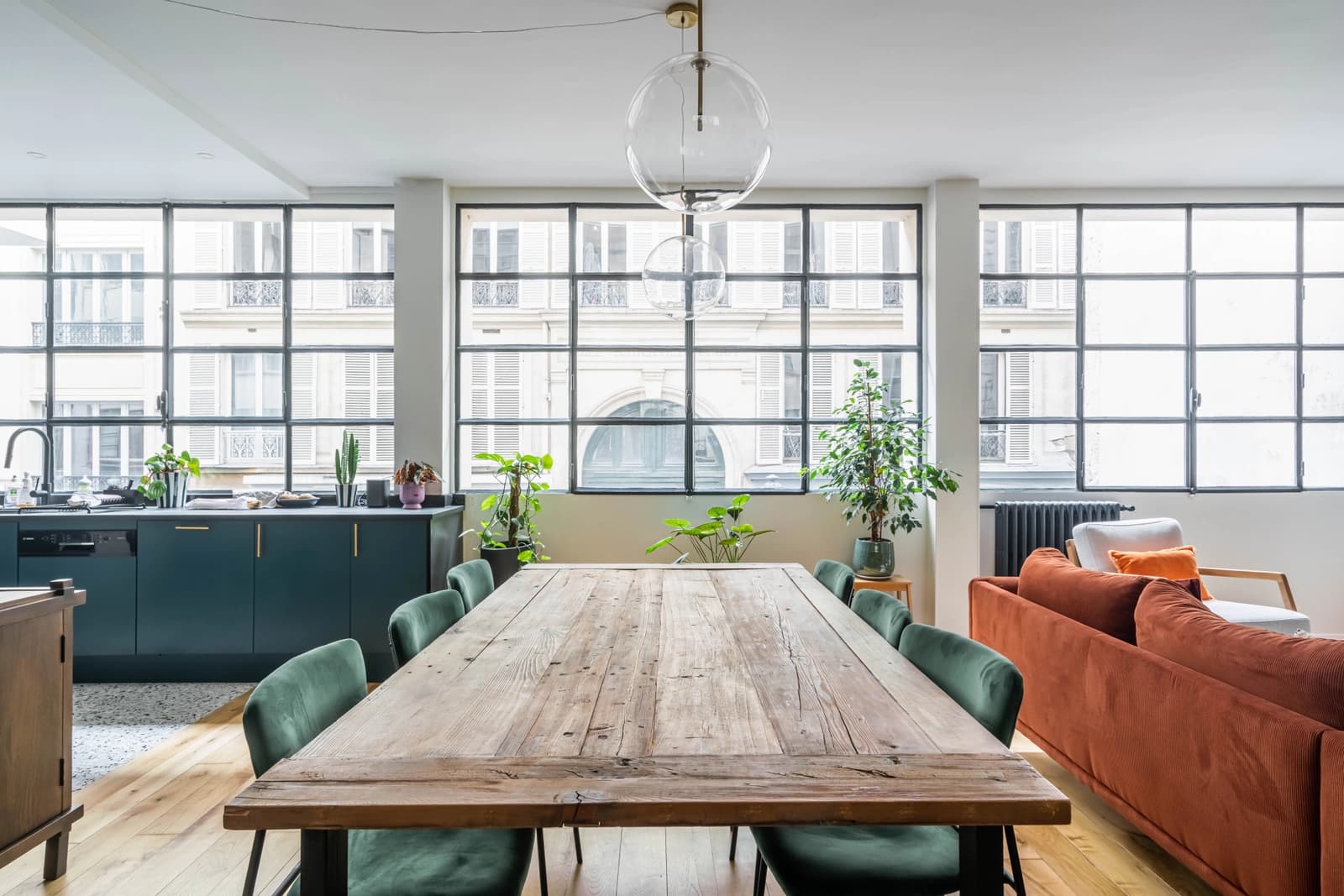 Salle de réunion dans Grande pièce de vie - Style cosy et contemporain - 1