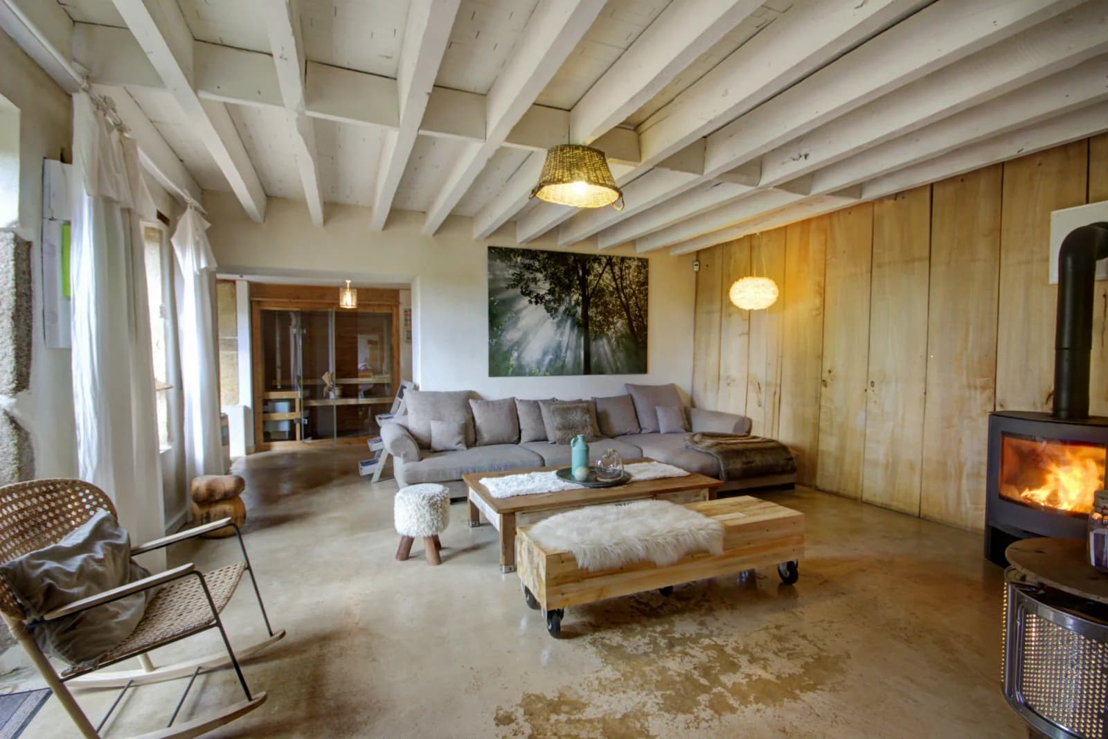 Chambre dans Un vrai cocon de bien-être: piscine, spa, sauna privés - 1
