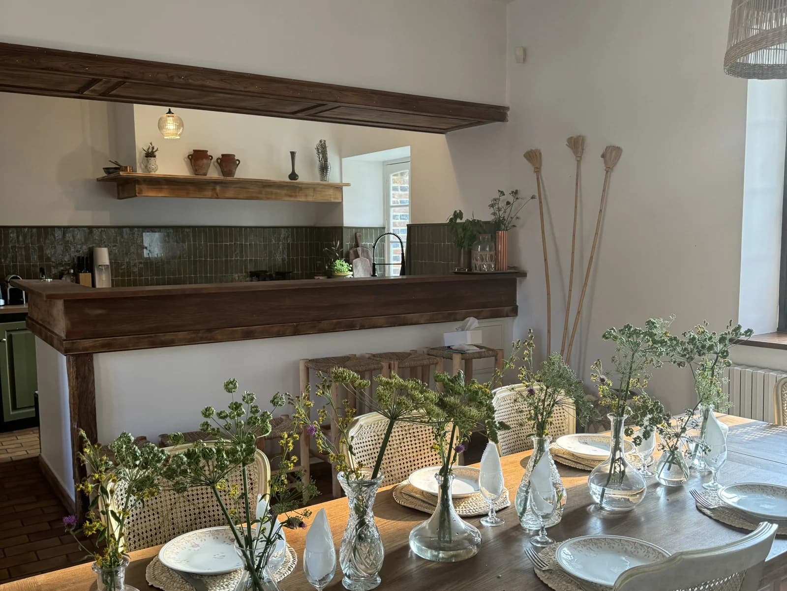 Maison en pleine nature verdoyante