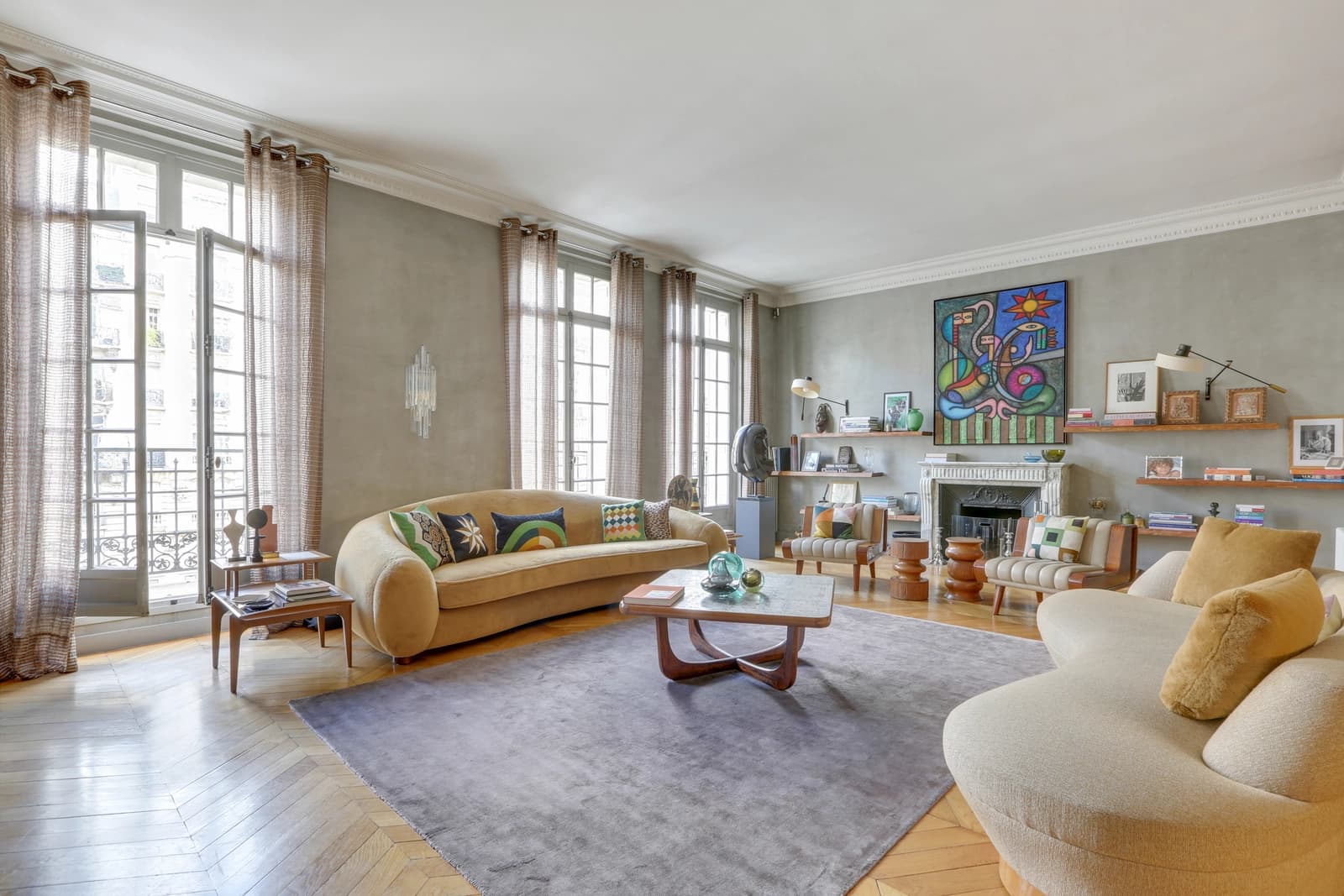 Salon dans Appartement spacieux de 210m², volumes et confort - 1