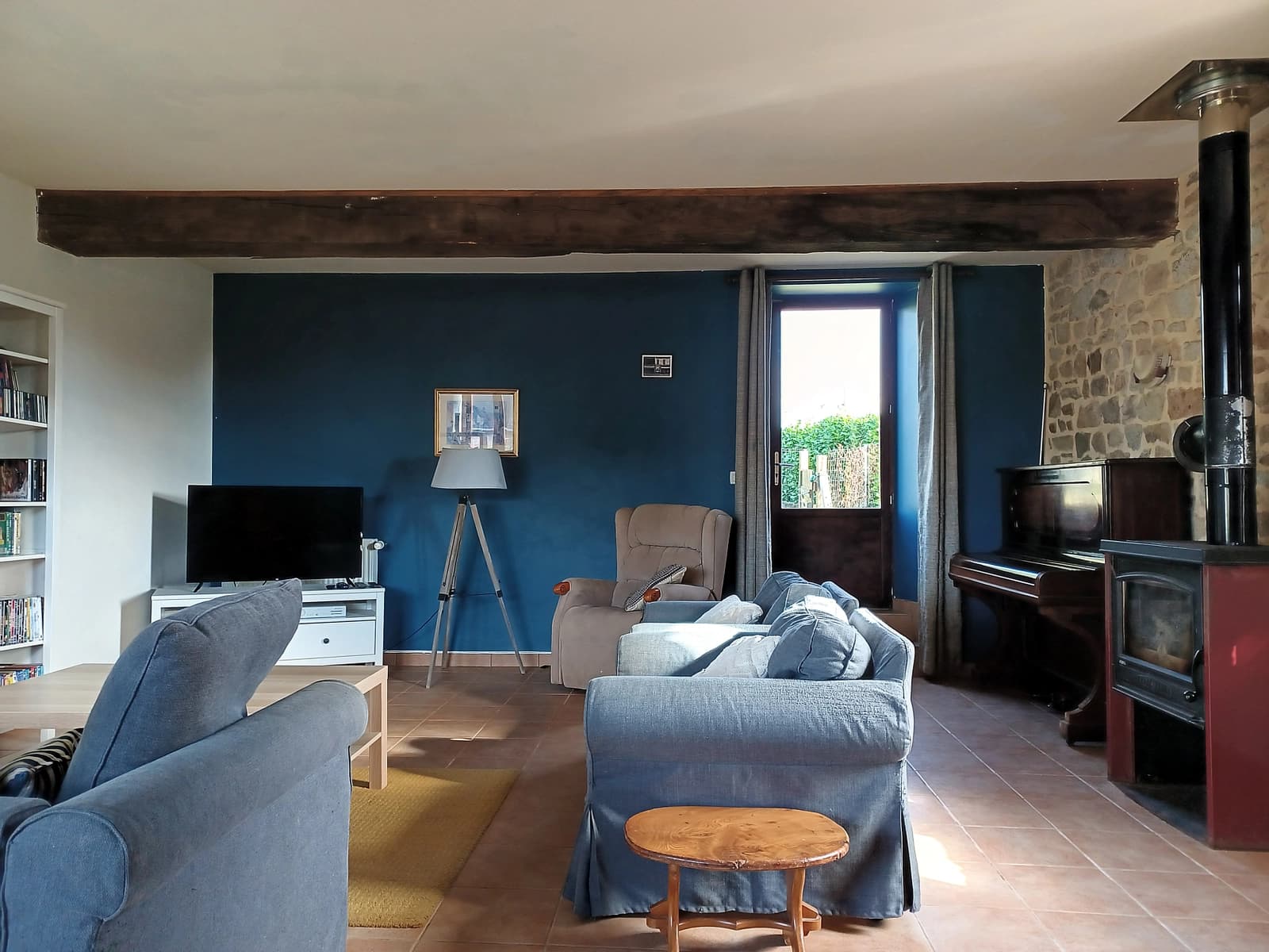 Salon dans Belle demeure de caractère à 35 minutes de Rennes - 1