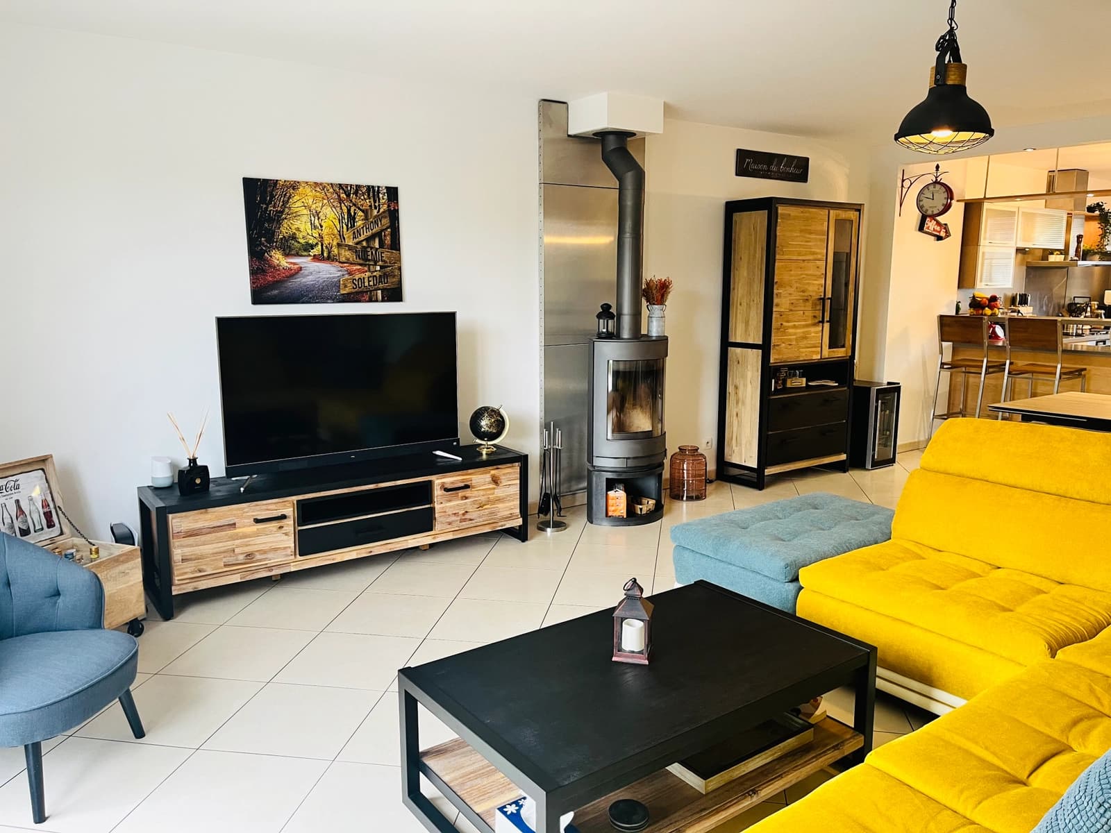 Quartier résidentiel: maison au style américain unique