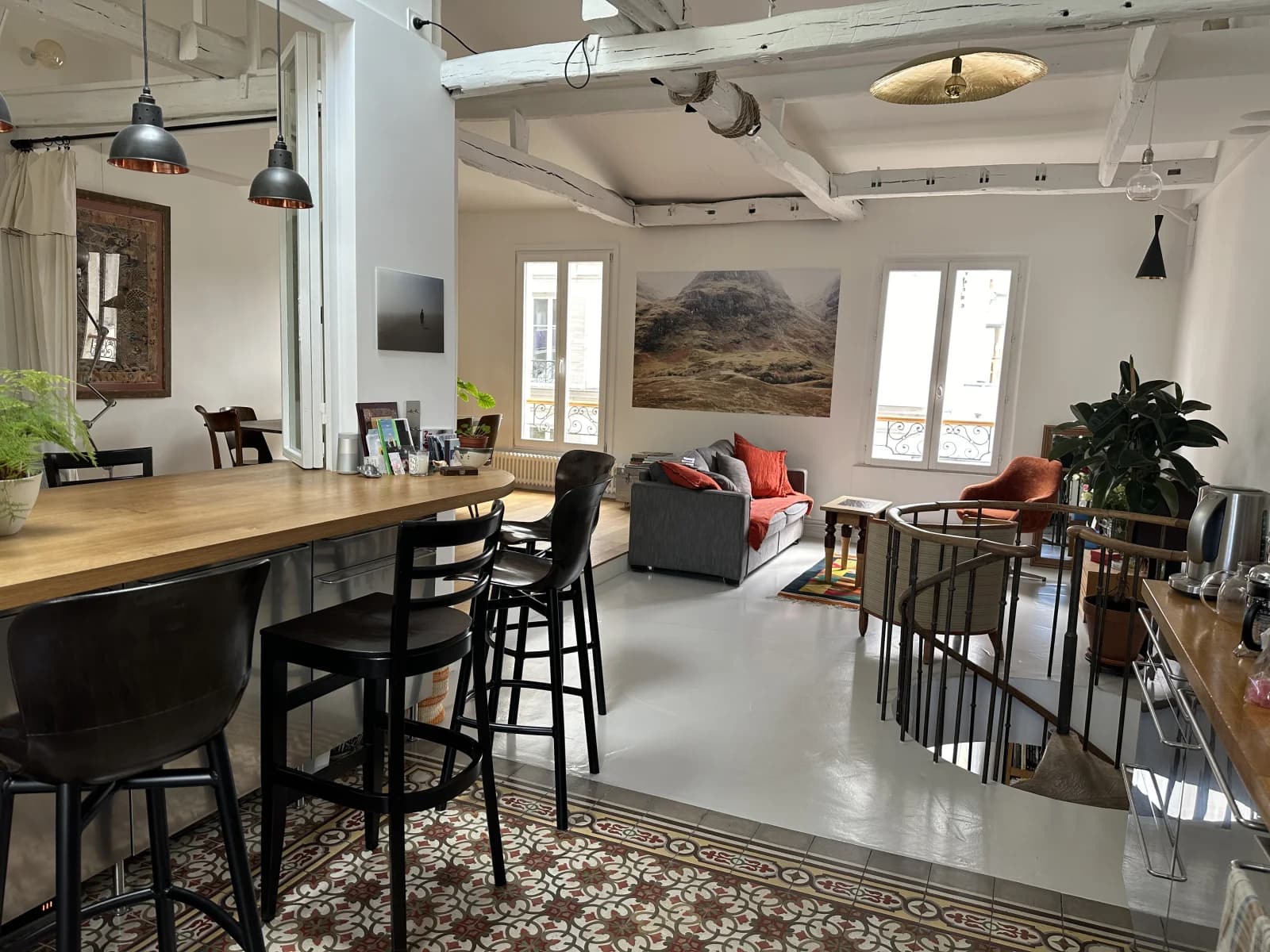 Duplex atypique et classieux