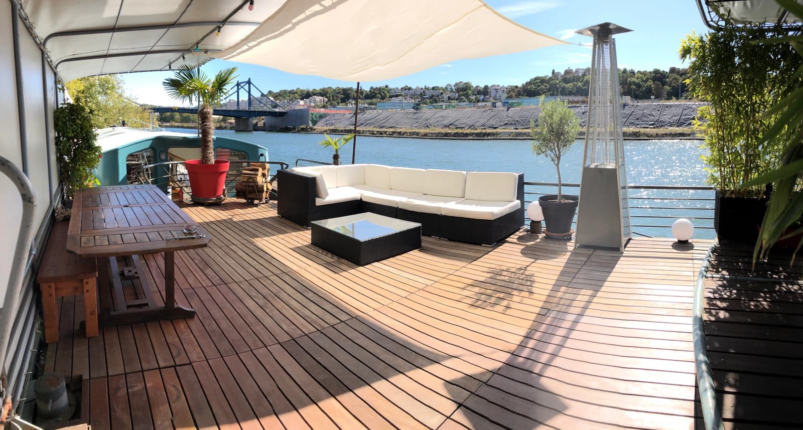 Salle de réunion dans Péniche loft unique amarrée face à l'île Seguin - 1