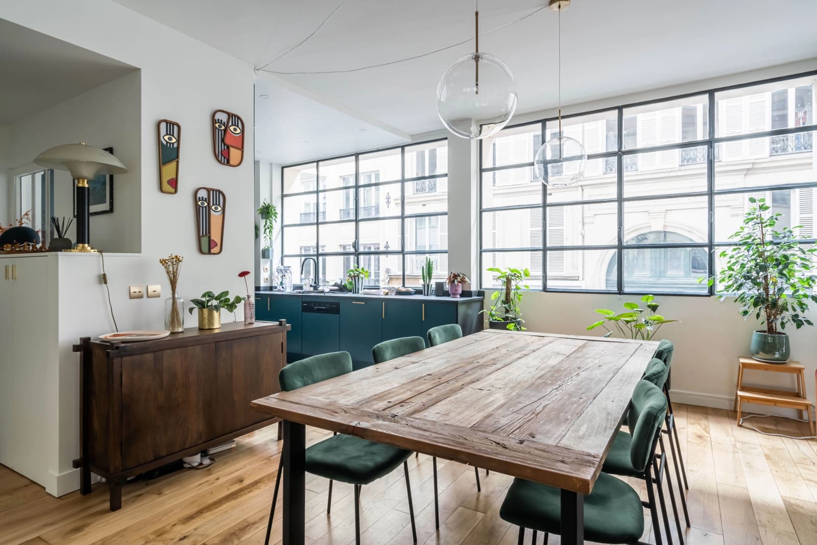 Salle de réunion dans Grande pièce de vie - Style cosy et contemporain - 1