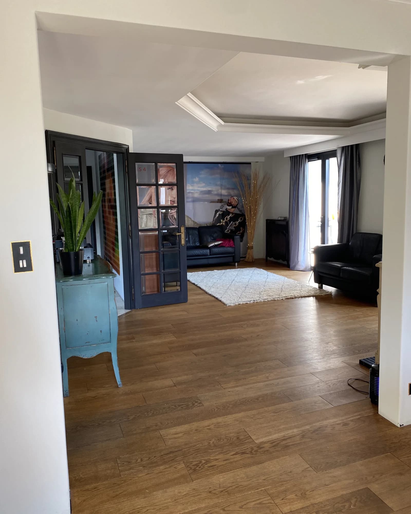 Salon dans Villa avec piscine et une vue imprenable sur la montagne - 1