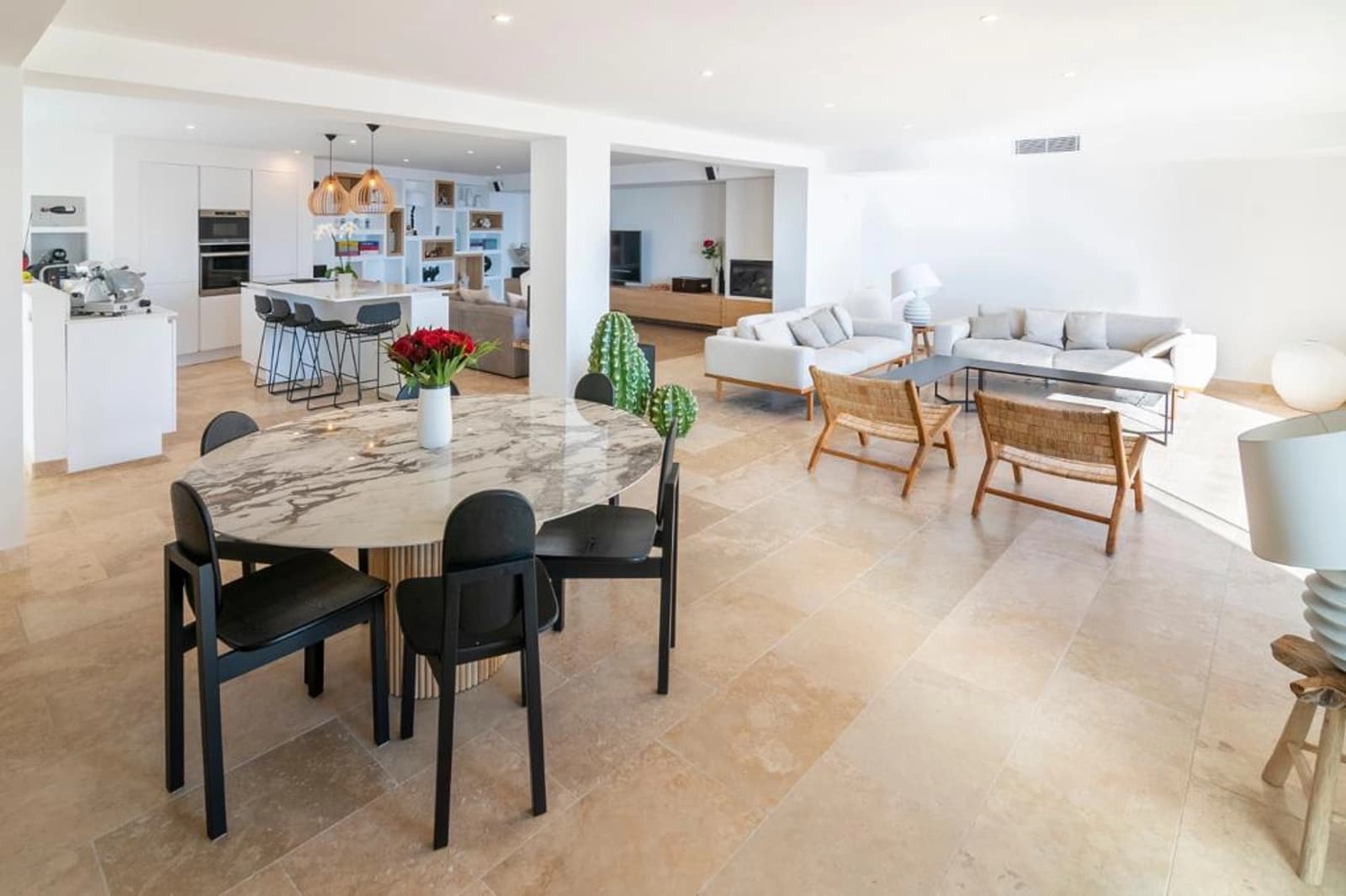 Salle de réunion dans Villa avec vue mer, piscine et jacuzzi relaxant - 1