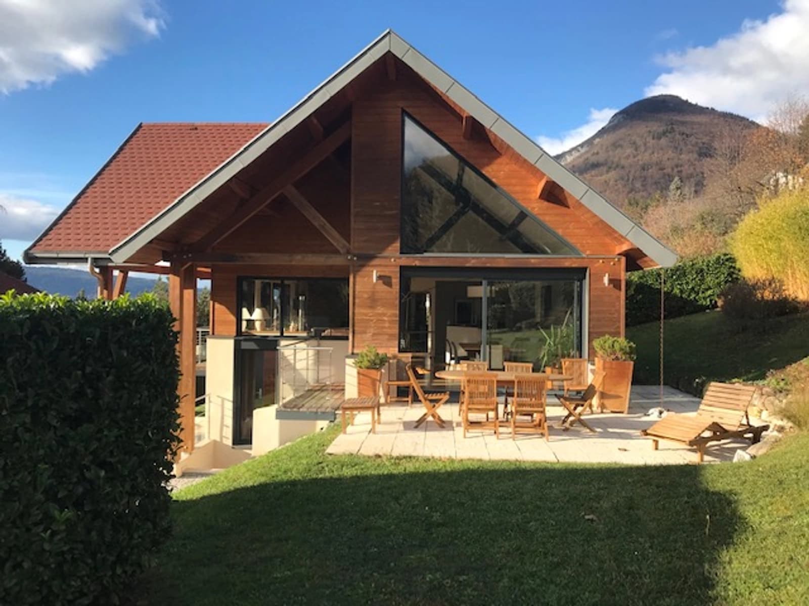 Salle de réunion dans Maison d'architecte contemporaine en belle ossature bois - 1