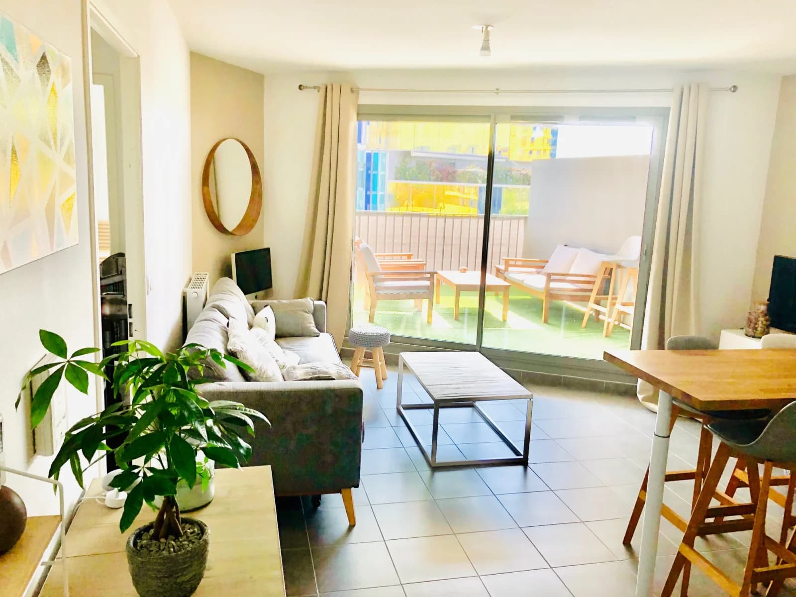 Living room in Apartment in Montpellier Port Mariane with terrace - 1