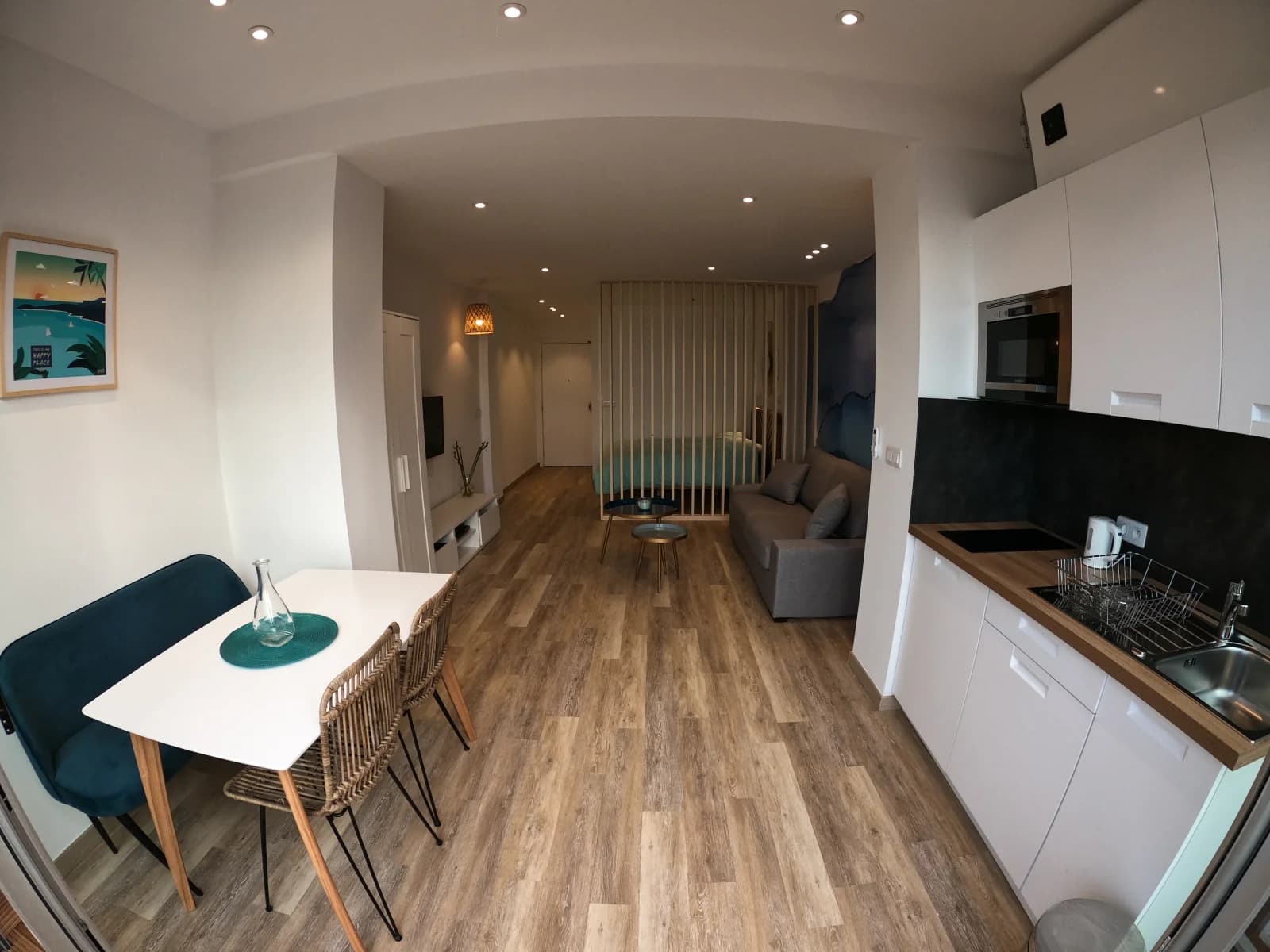 Salle de réunion dans Superbe studio avec terrasse et vue imprenable sur la mer - 1