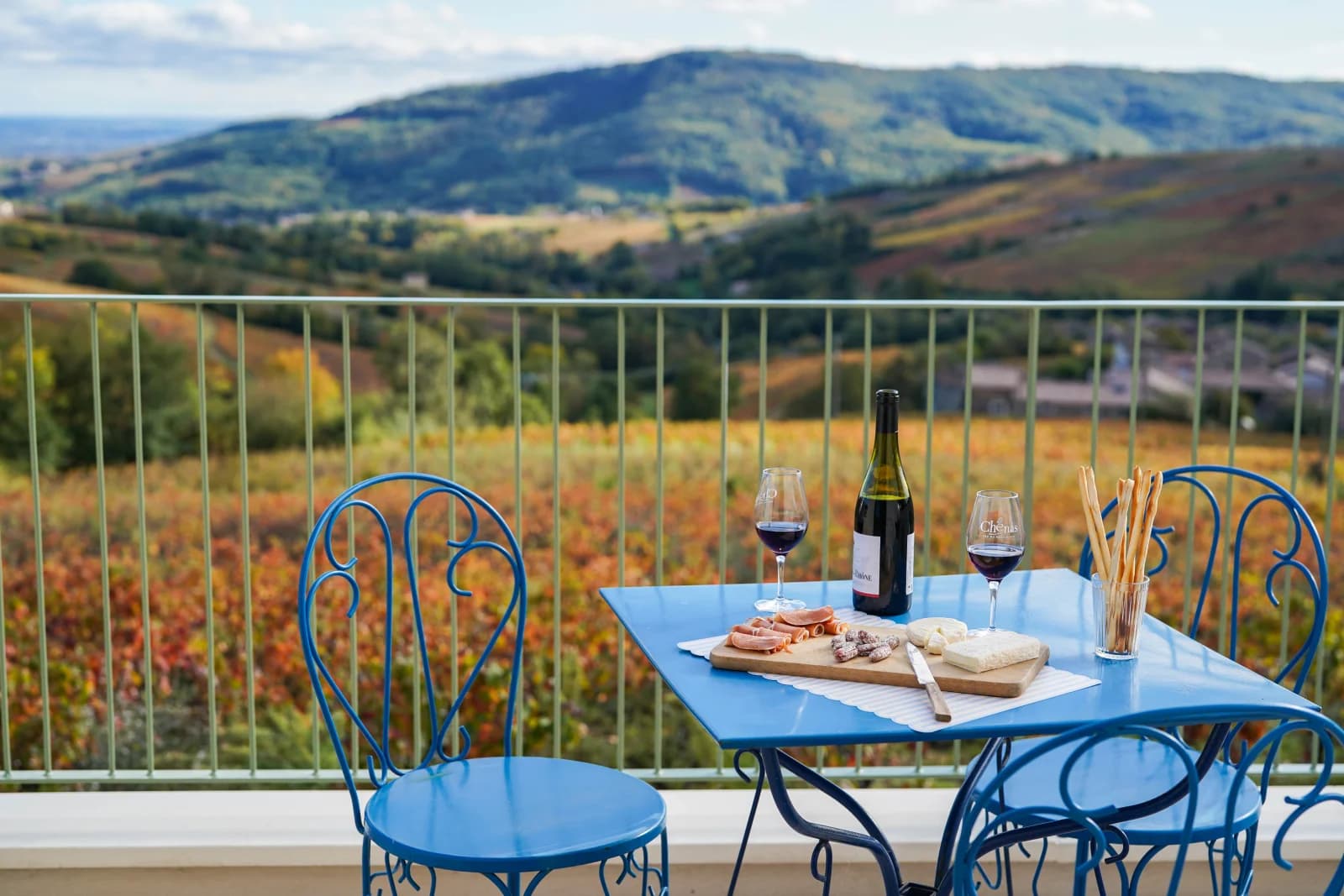 Maison atypique avec vue sur les vignes