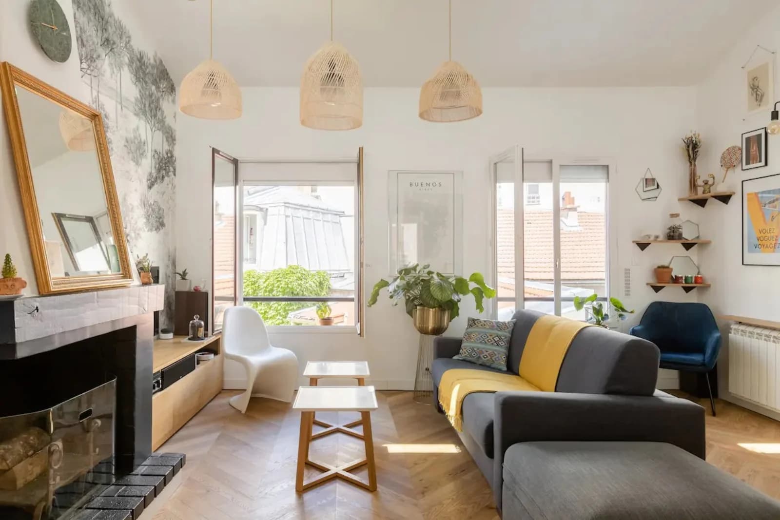 Salon dans Duplex Parisien 68m² - 1