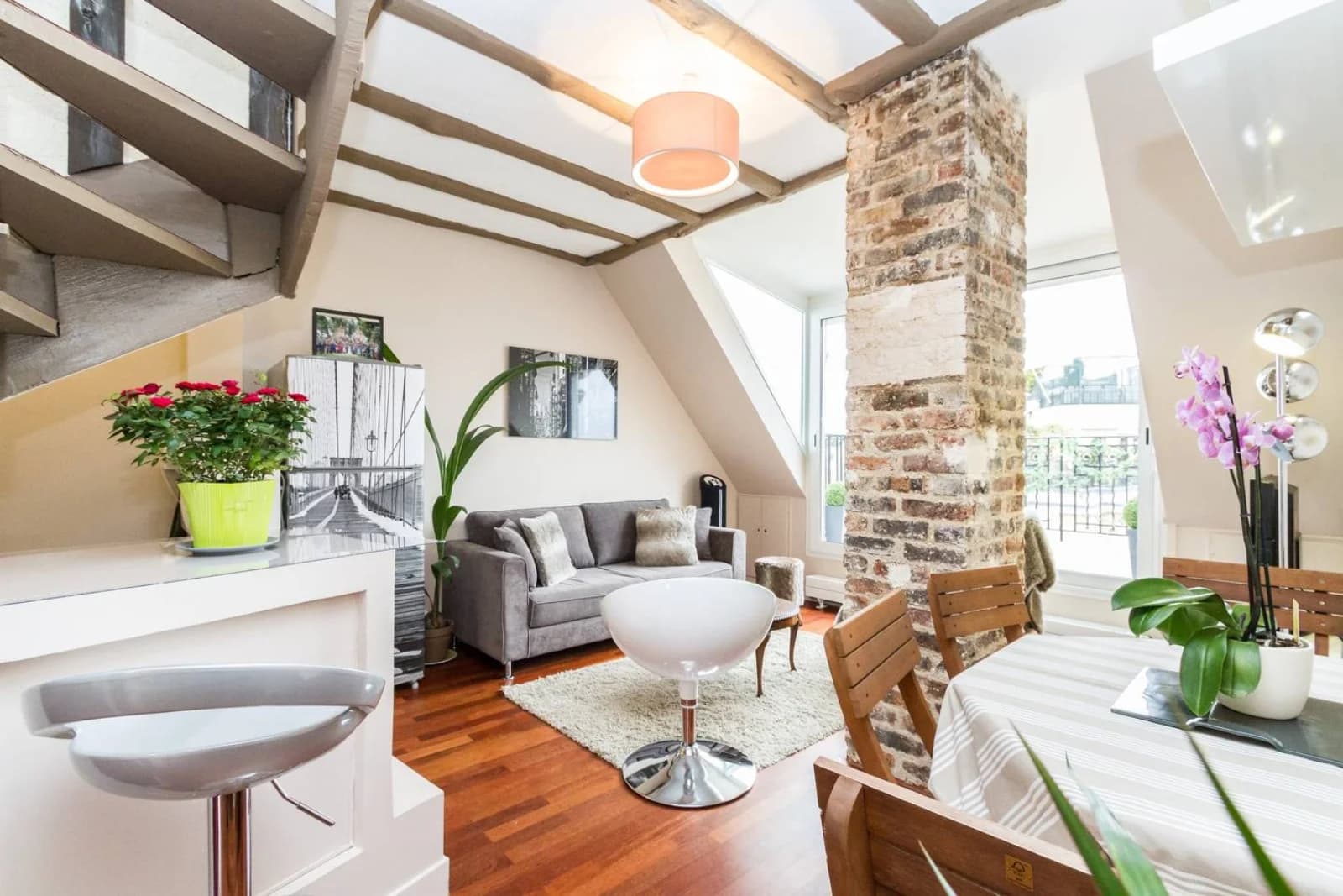 Salle de réunion dans Terrasse avec vue Arc de Triomphe et Tour Eiffel - 0