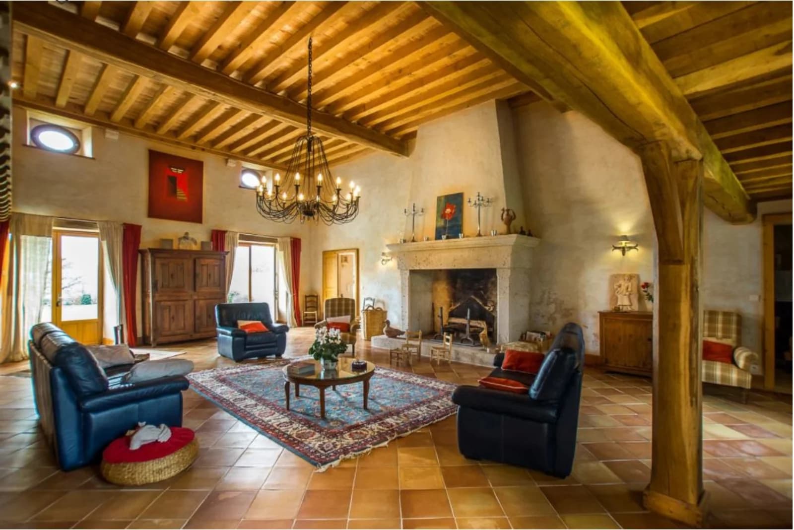 Living room in Chateau de Poudenas - 1