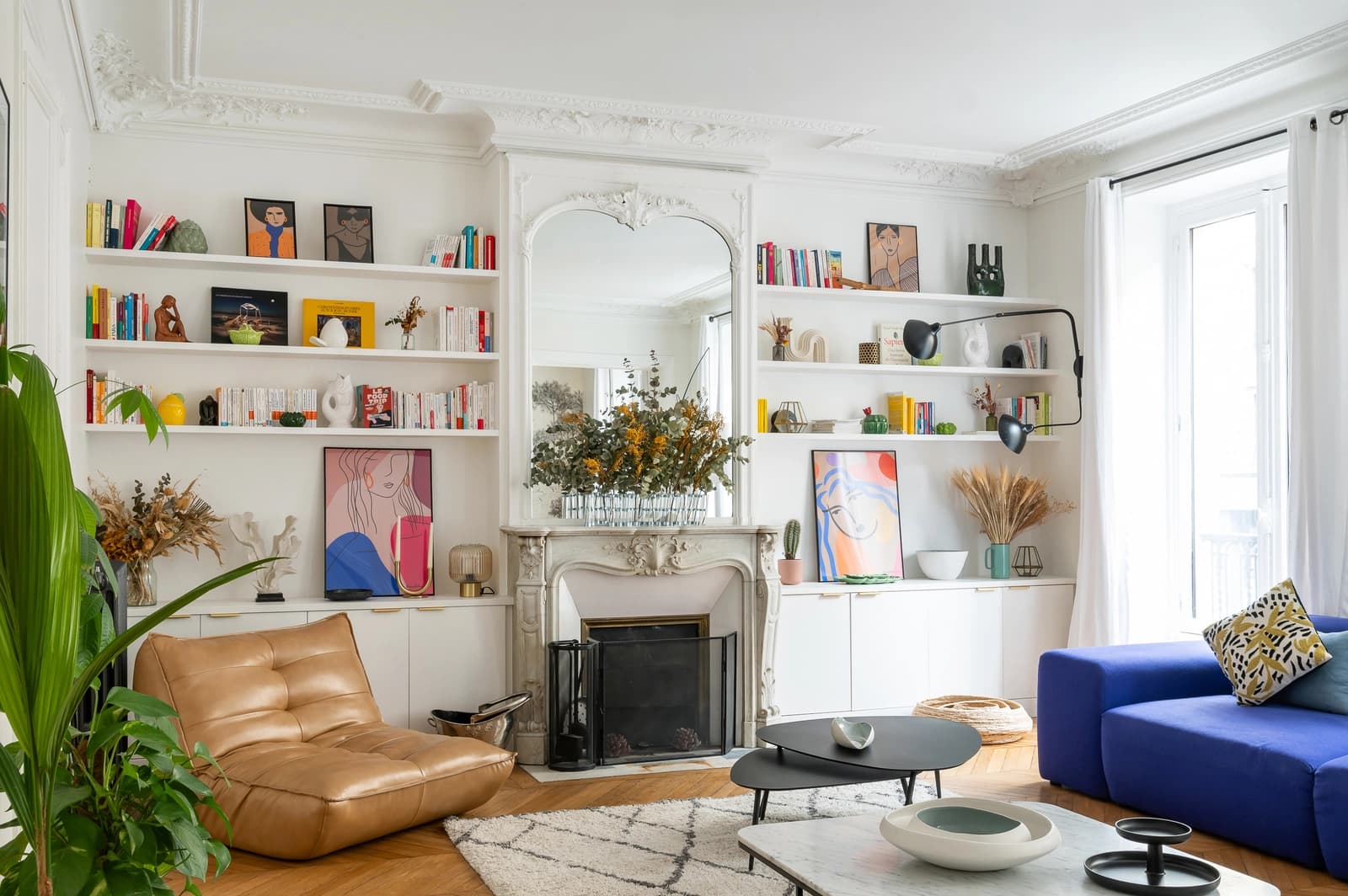 Salon dans Magnifique appart de 135m² près du Jardin du Luxembourg - 1