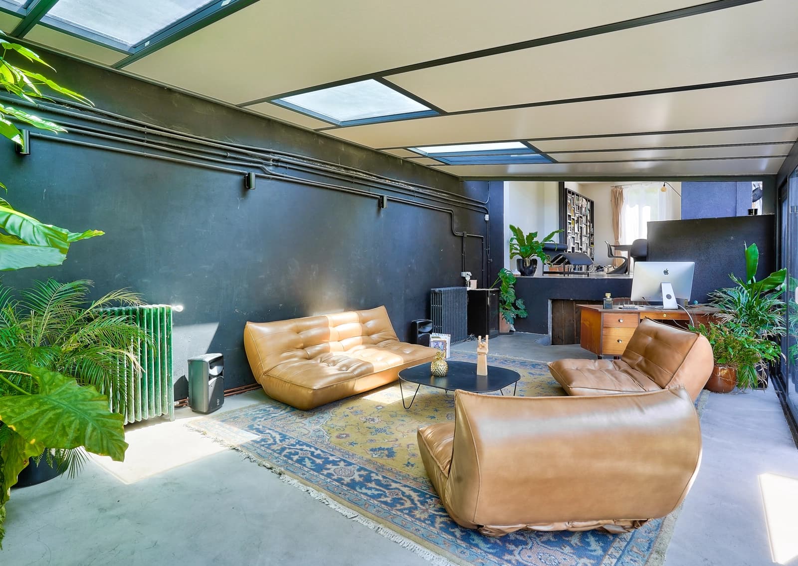 Salon dans Loft avec piscine, jardin d'hiver et vaste terrasse - 1