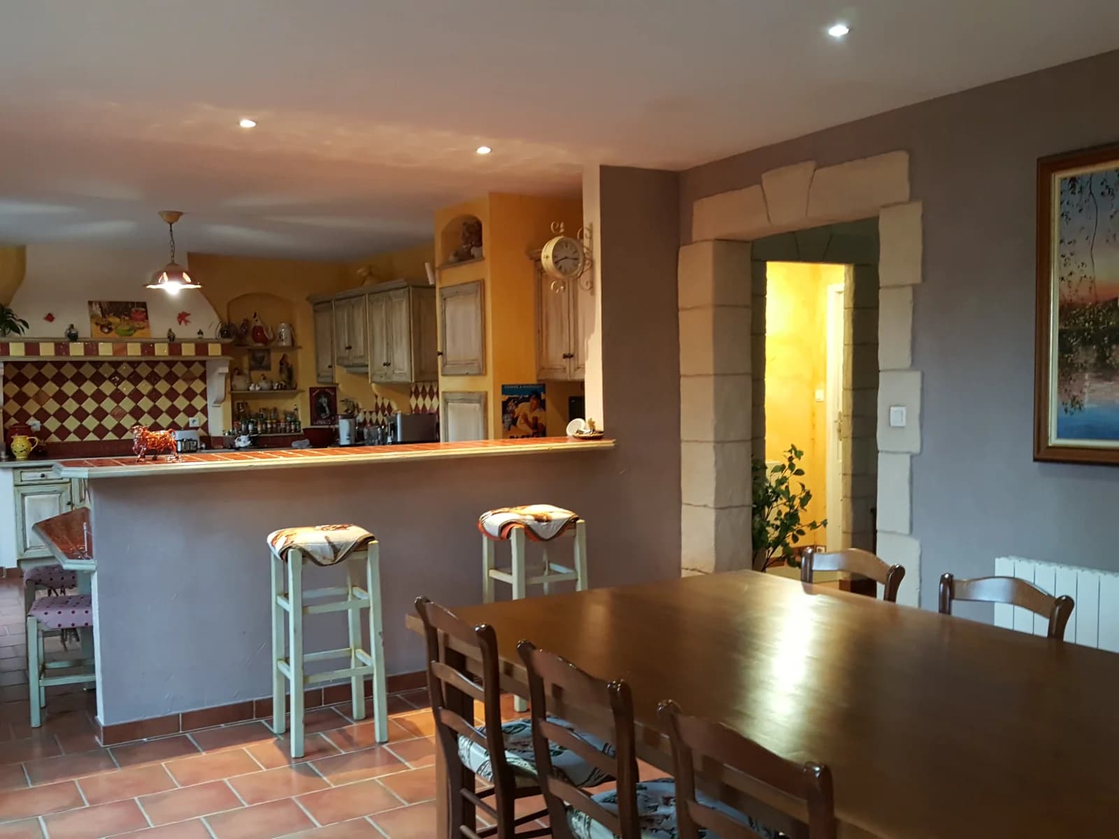 Salle de réunion dans Grande maison avec piscine et son terrain de pétanque - 1