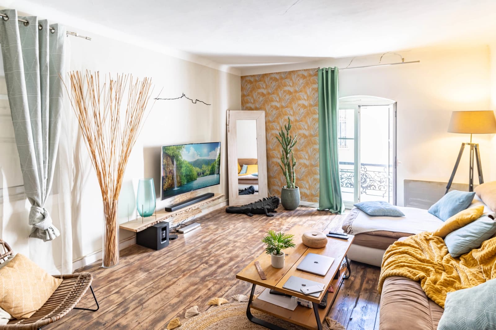 Salon dans Cosy Loft Panier: un nid douillet et authentique - 0