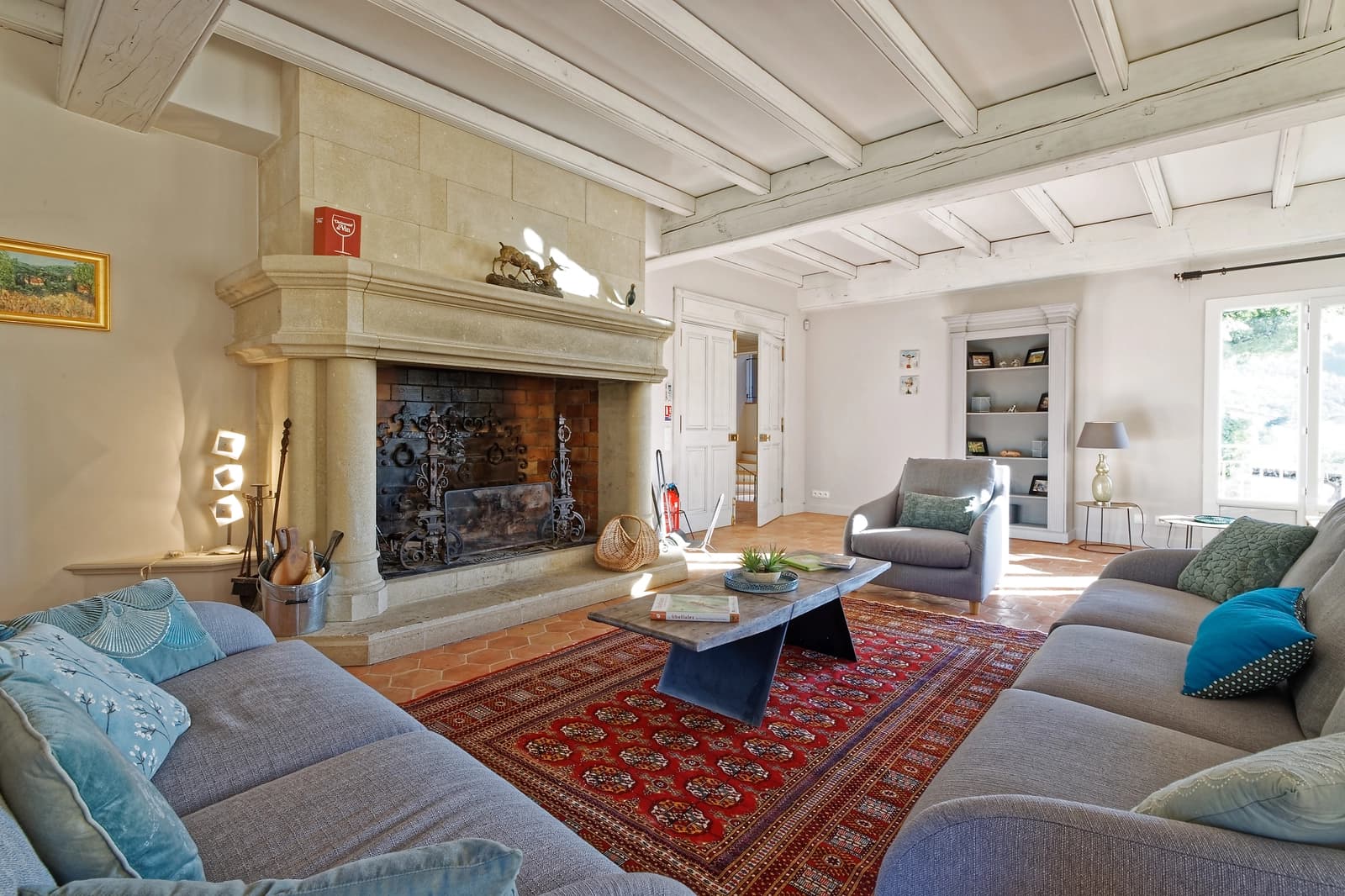 Salon dans Villa avec piscine nichée au coeur d'un vignoble - 1