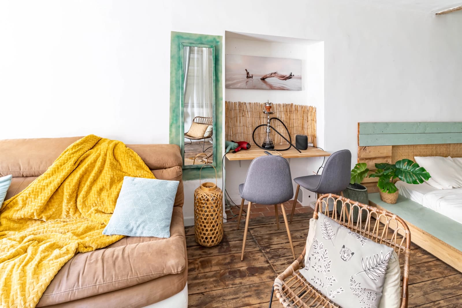 Salon dans Cosy Loft Panier: un nid douillet et authentique - 1