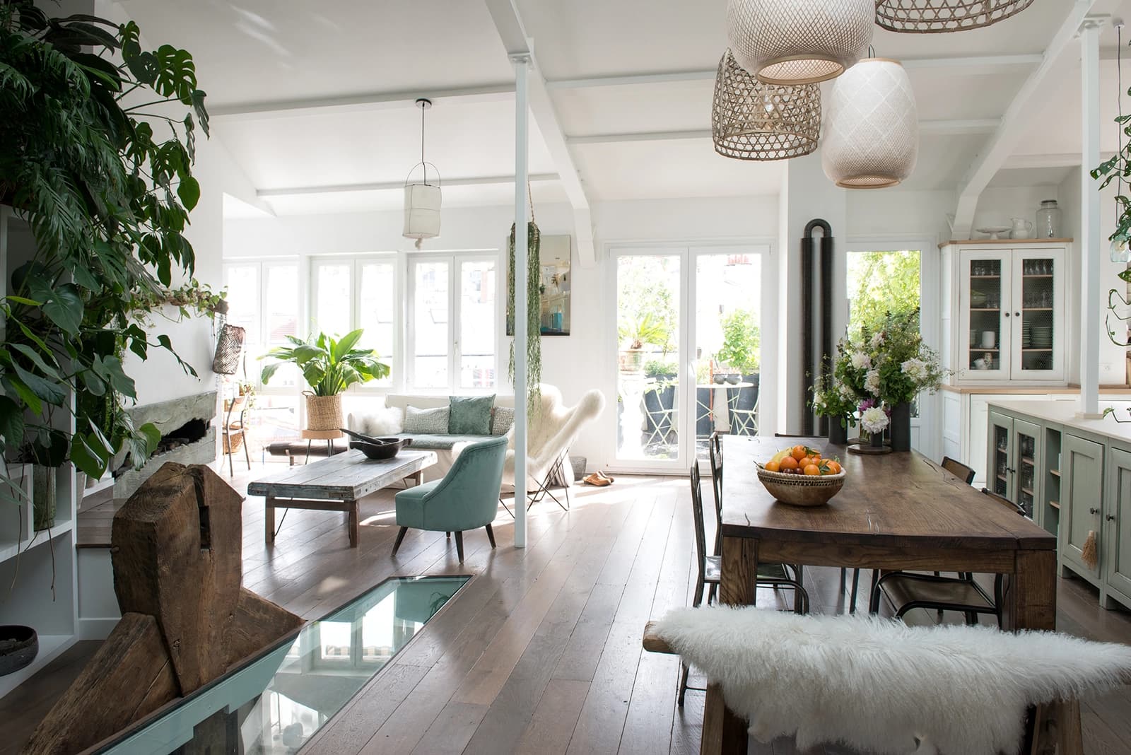 Un jardin suspendu sous les toits, oasis de verdure