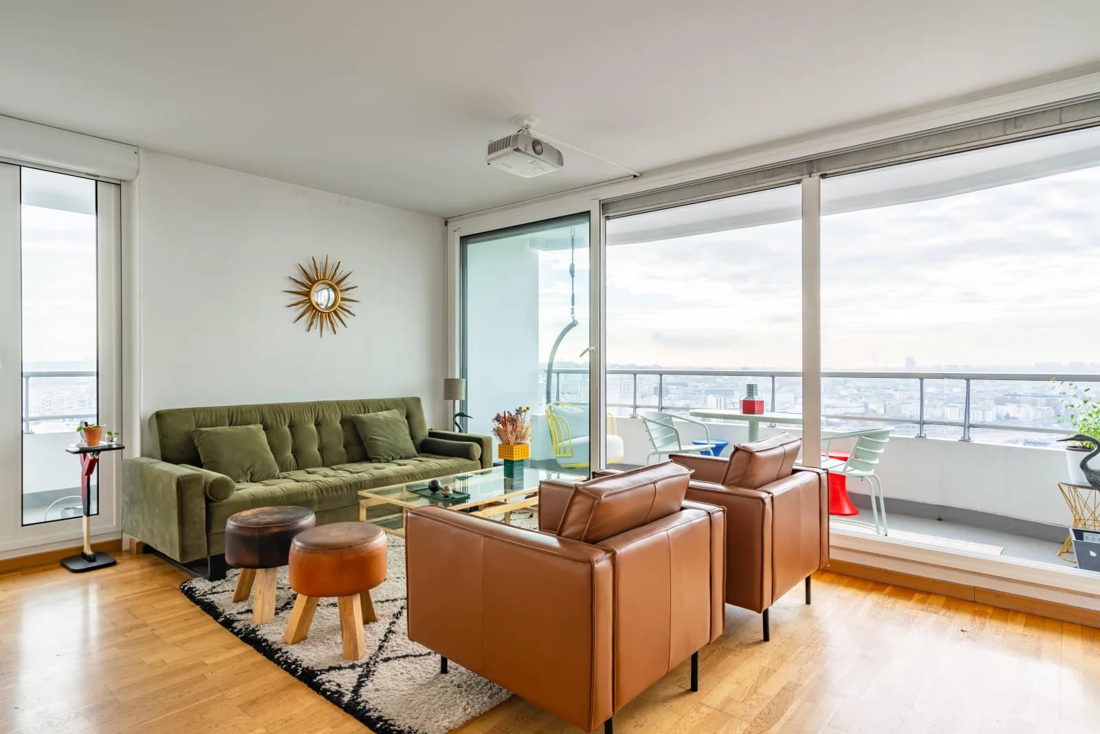 Vue panoramique imprenable sur Paris