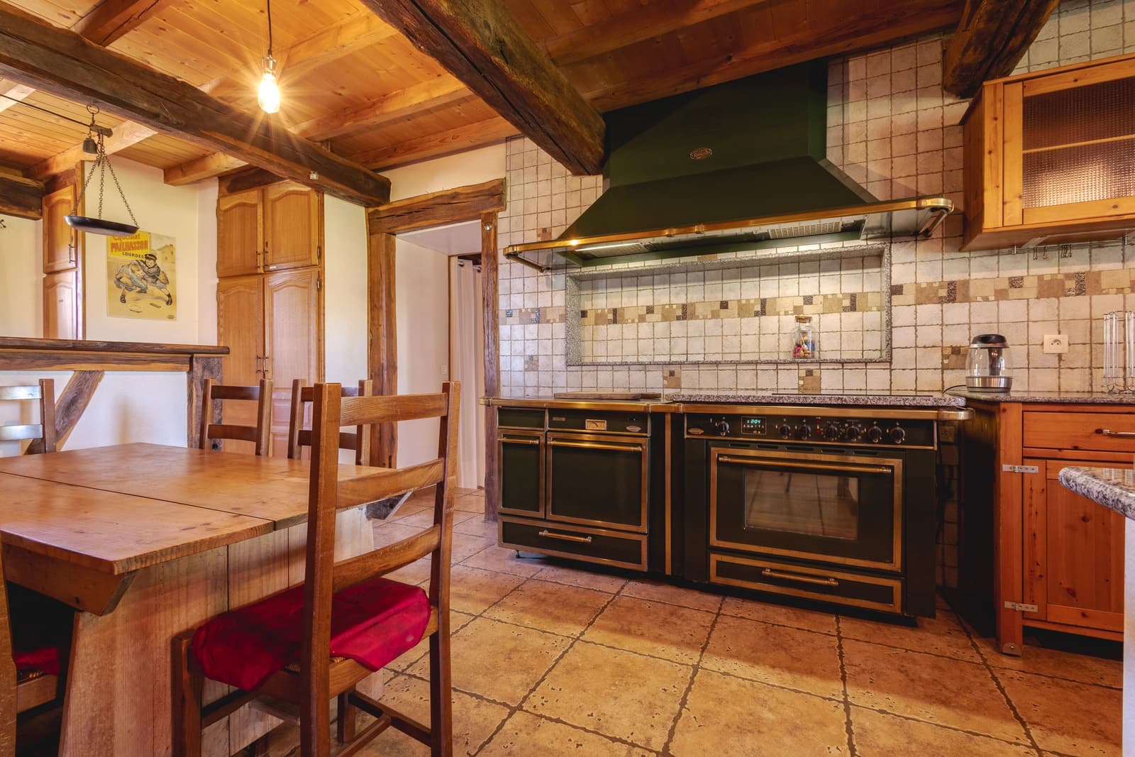Kitchen in La Verne Bresse farmhouse - 1
