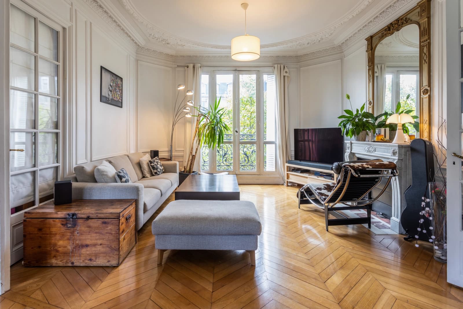 Salon dans Appartement de type Haussmannien, très grande clarté - 0